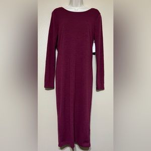 Old Navy NWT long sleeve, maroon dress, size medium